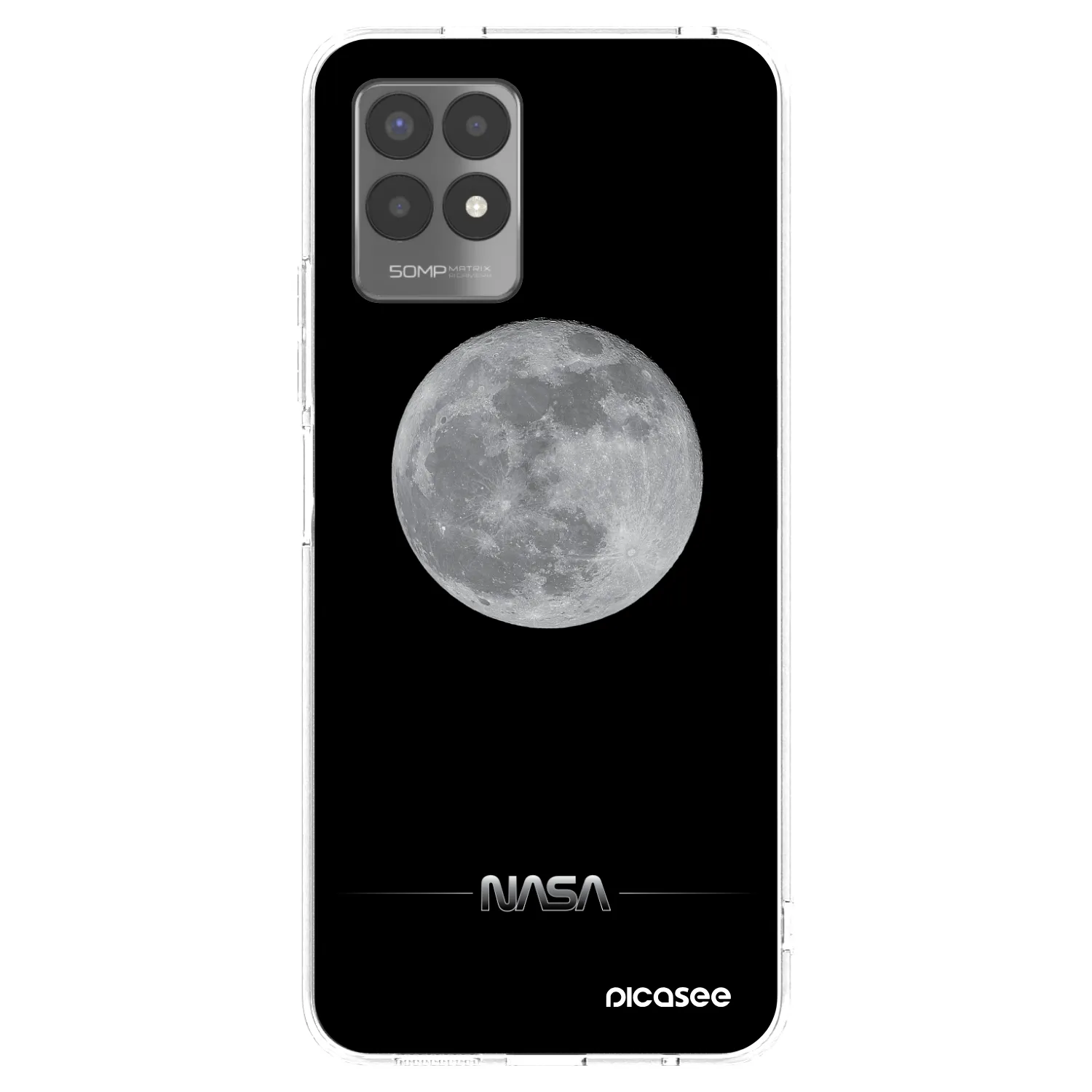 Picasee Realme 8i Hülle - Transparentes Silikon - Moon Minimal