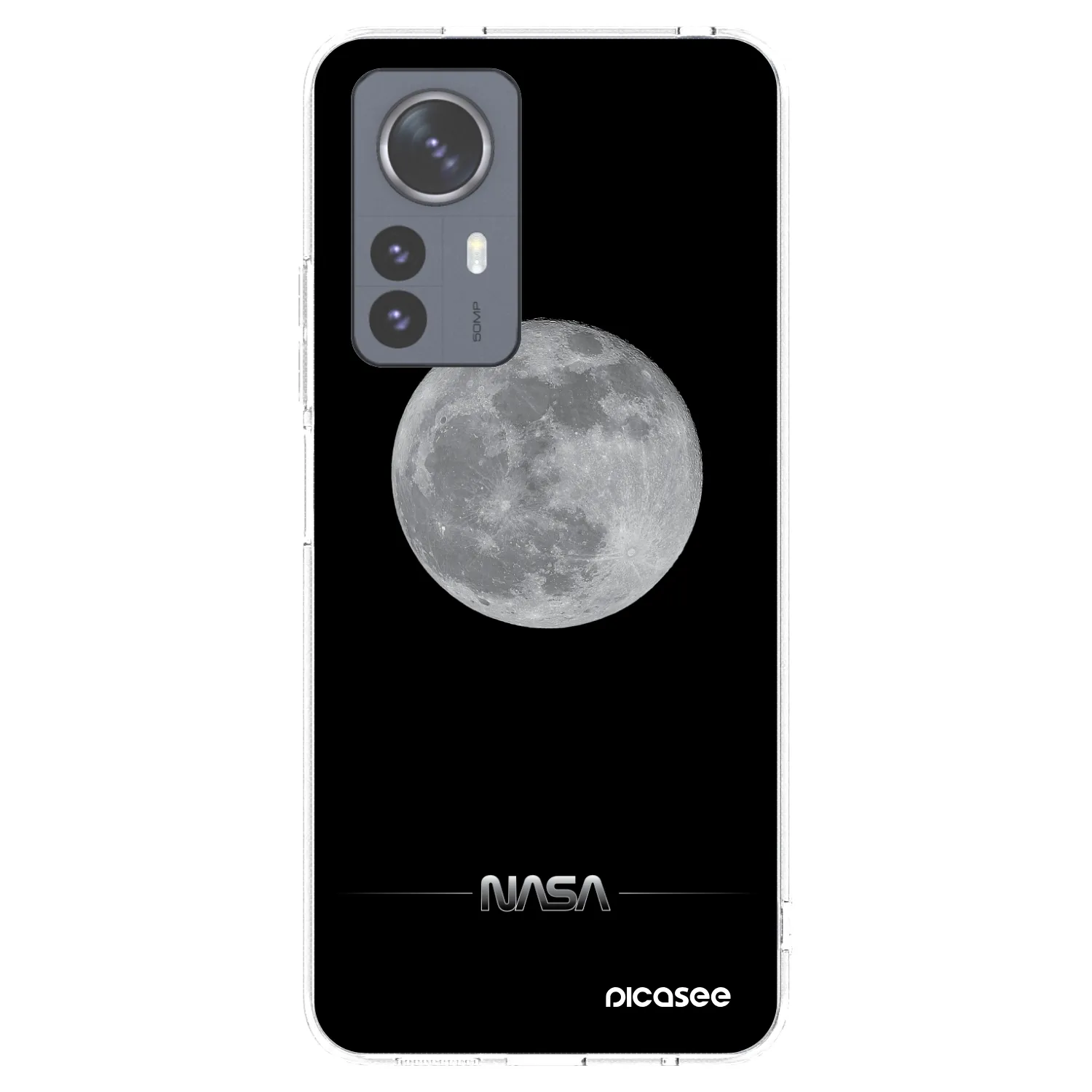 Picasee Xiaomi 12 Pro Hülle - Transparentes Silikon - Moon Minimal