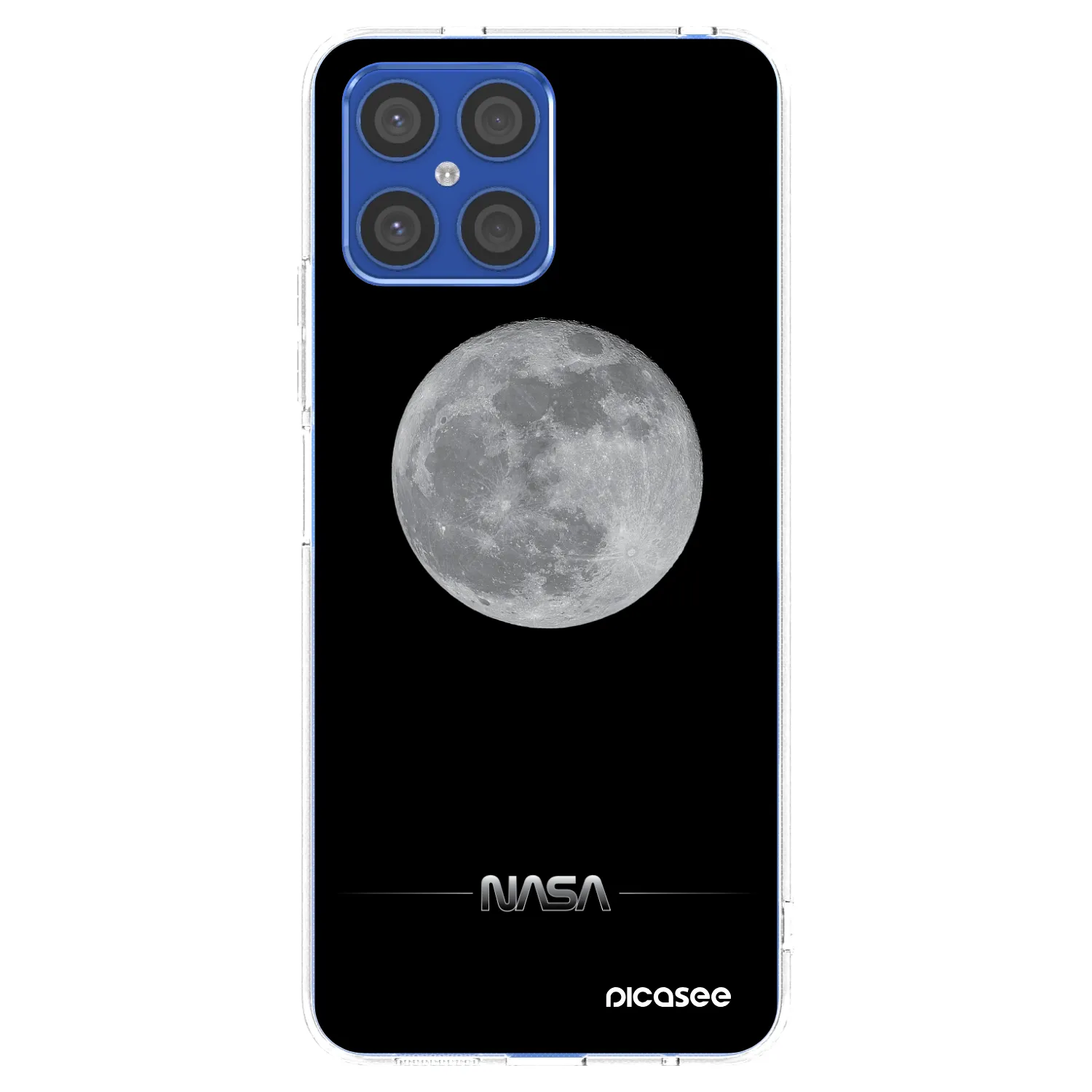Picasee Honor X8 4G Hülle - Transparentes Silikon - Moon Minimal