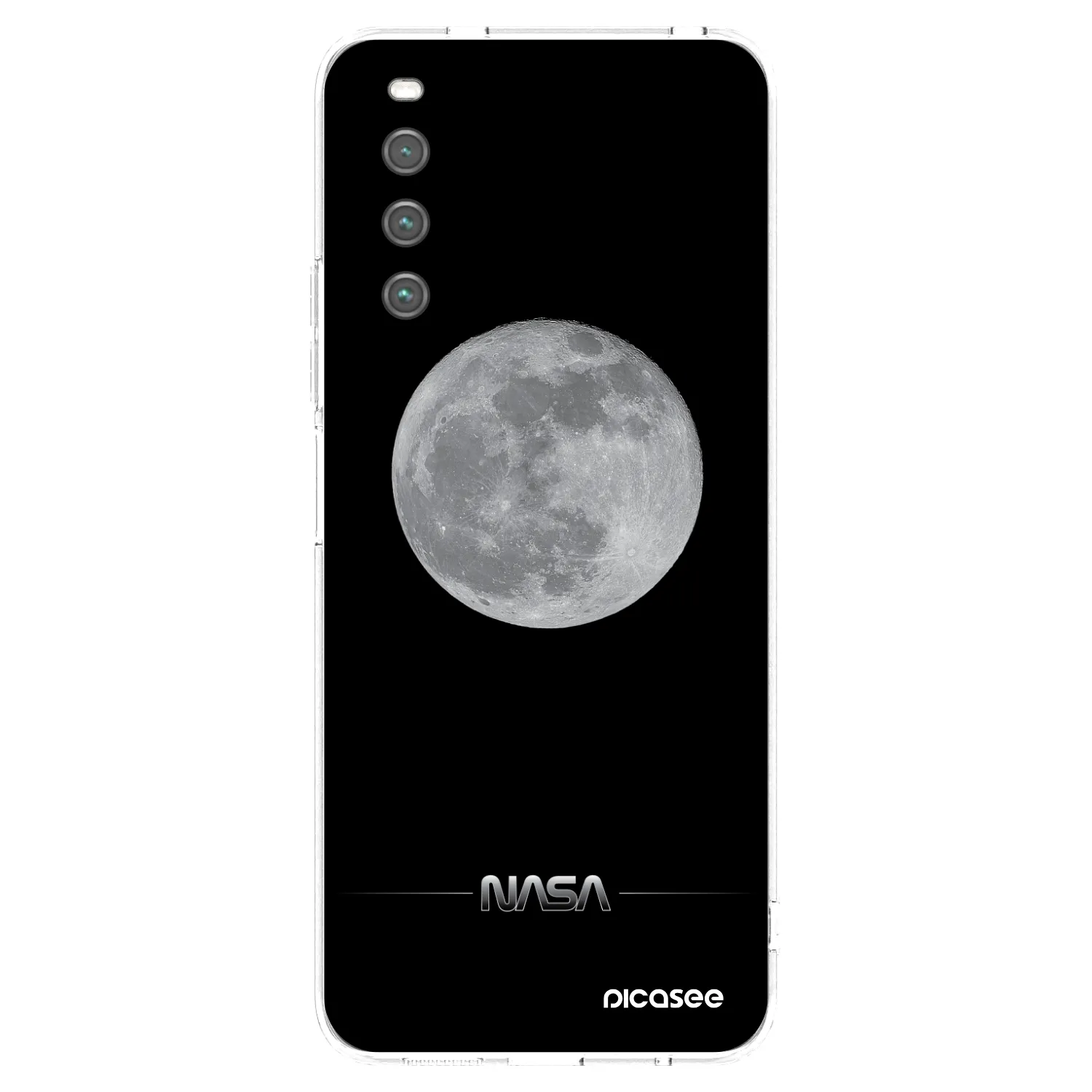 Picasee Sony Xperia 10 IV 5G Hülle - Transparentes Silikon - Moon Minimal
