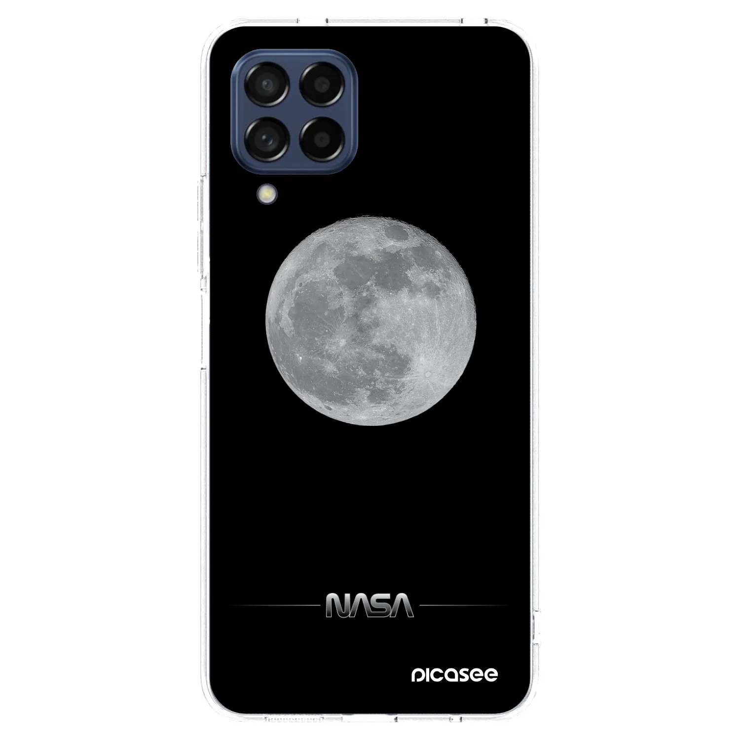 Picasee Samsung Galaxy M53 5G Hülle - Transparentes Silikon - Moon Minimal