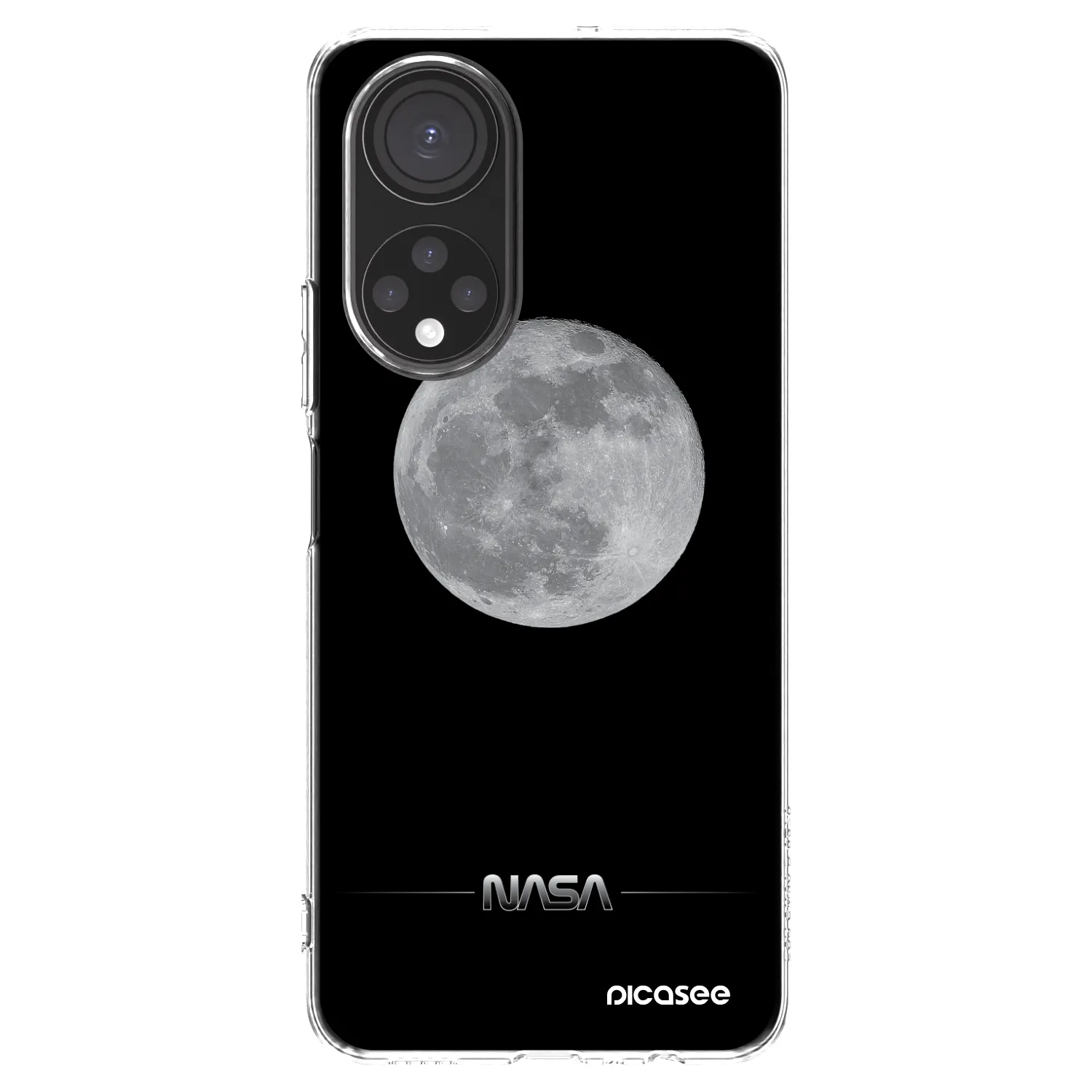 Picasee Honor X7 Hülle - Transparentes Silikon - Moon Minimal