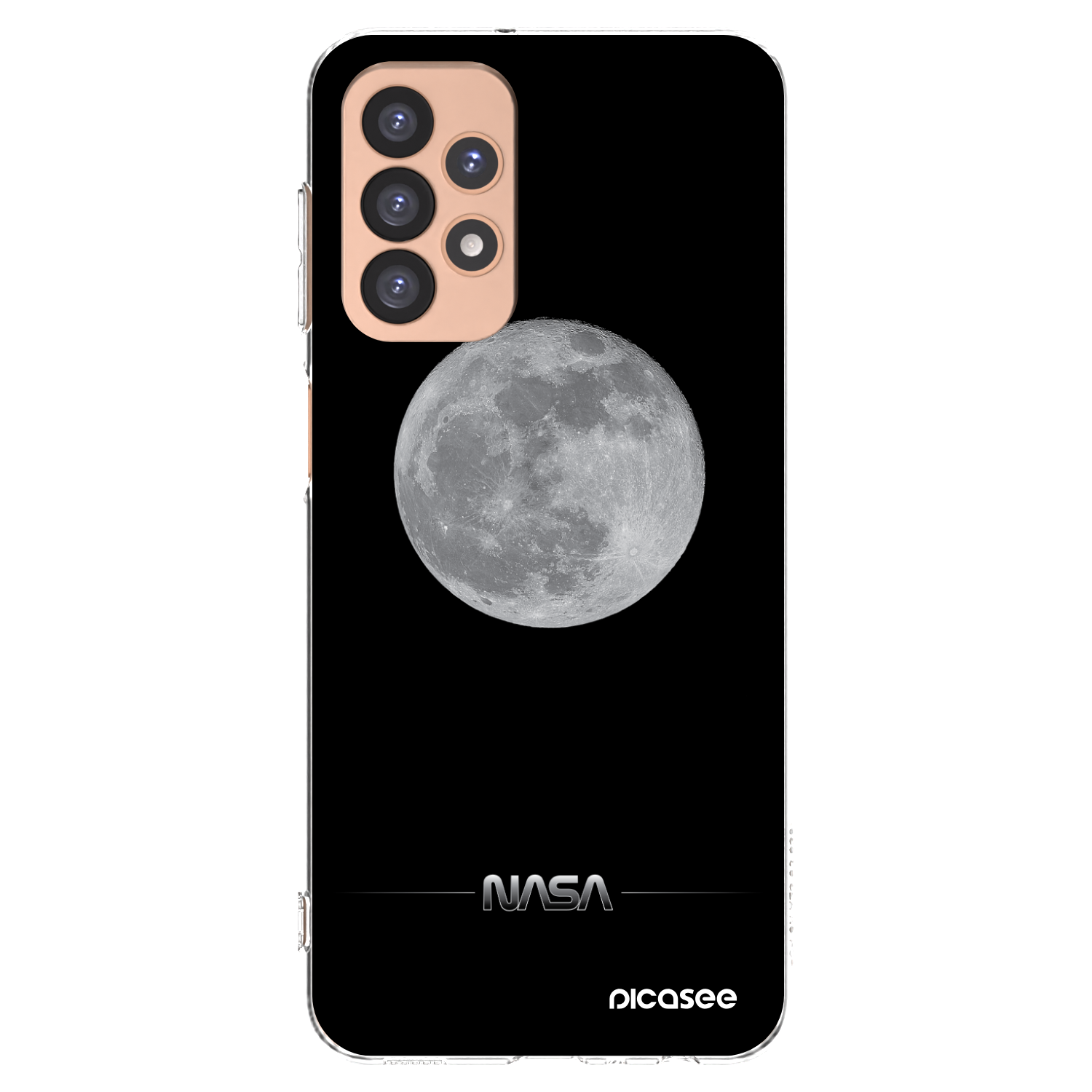 Picasee Samsung Galaxy A23 A236B 5G Hülle - Transparentes Silikon - Moon Minimal