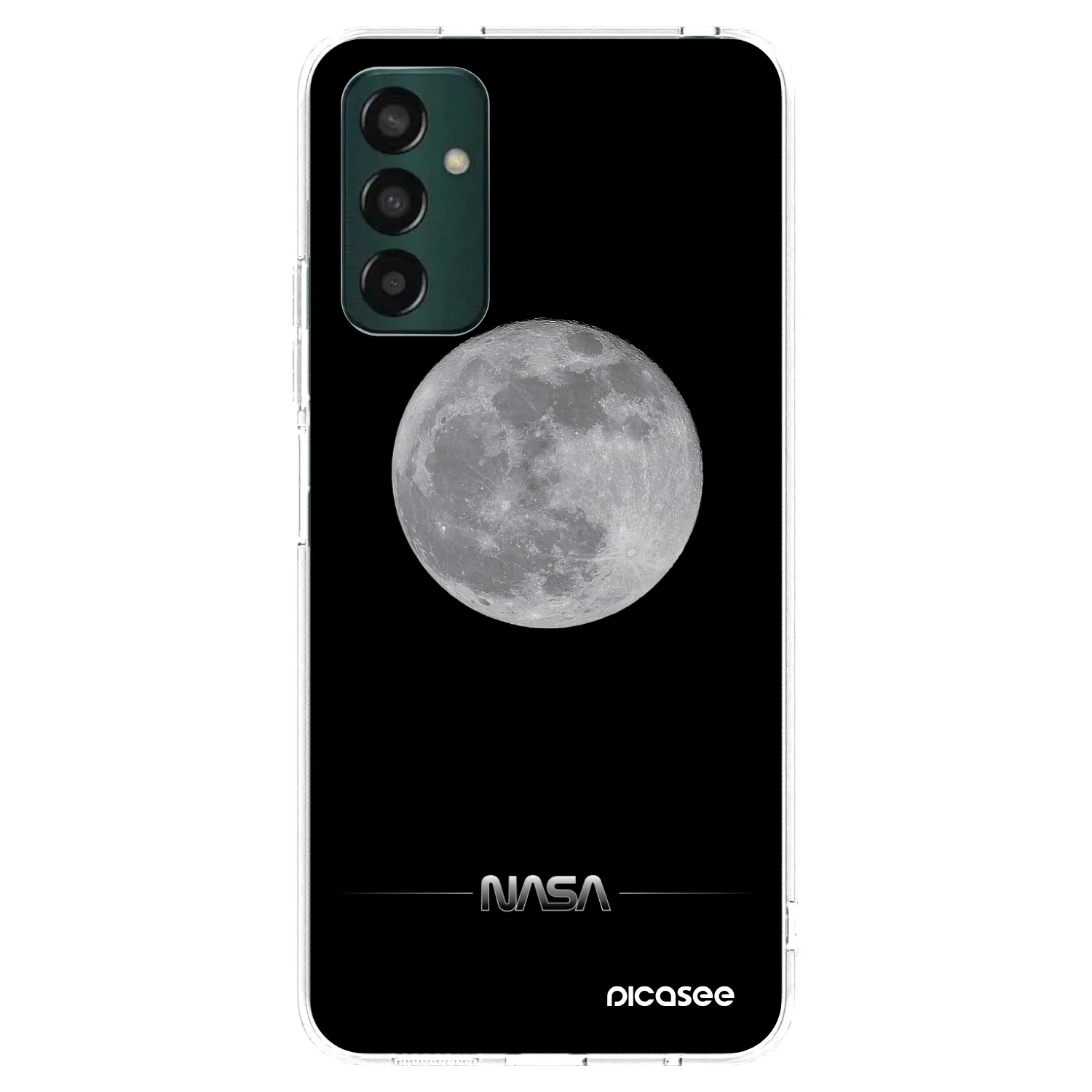 Picasee Samsung Galaxy M23 5G Hülle - Transparentes Silikon - Moon Minimal