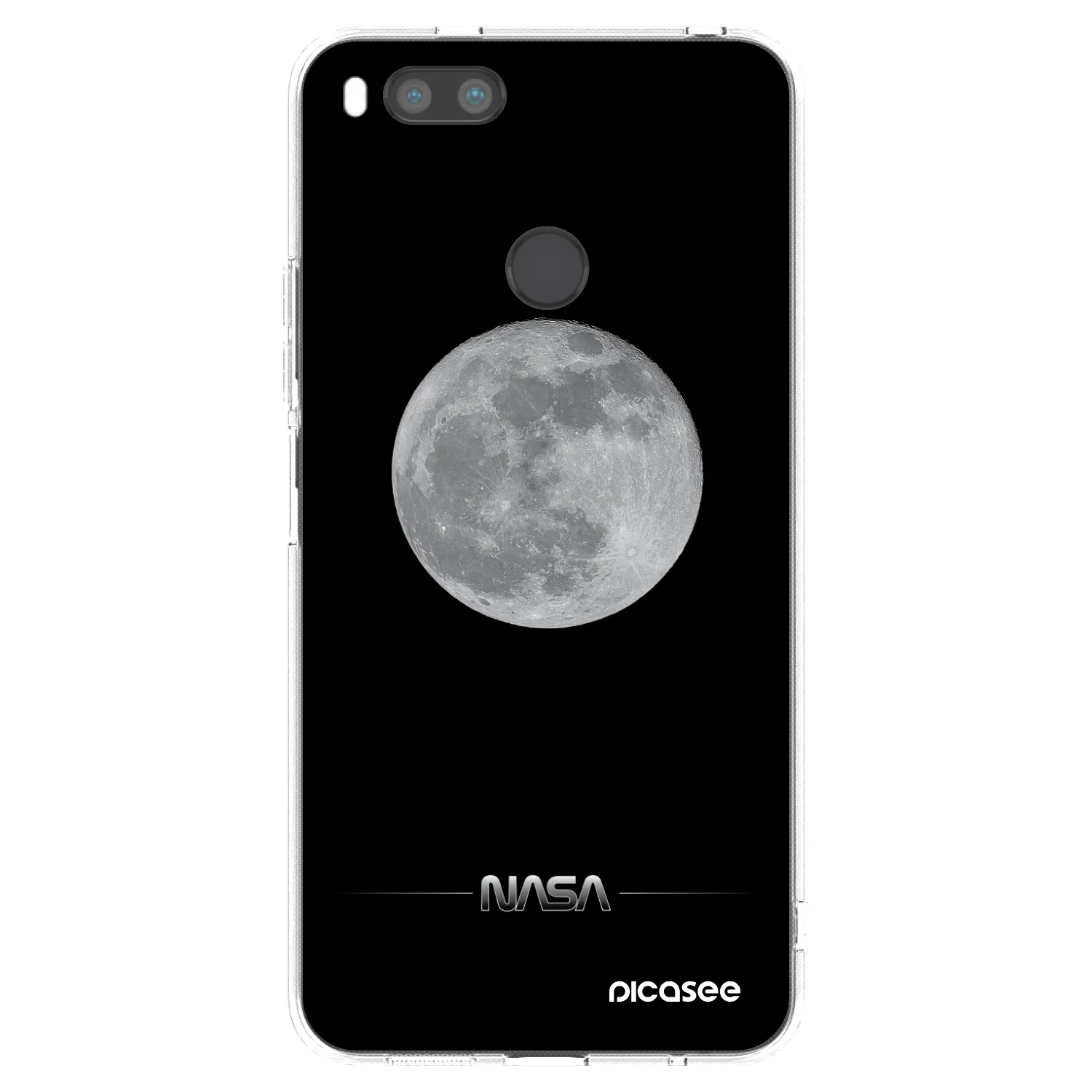 Picasee Xiaomi Redmi A1 Hülle - Transparentes Silikon - Moon Minimal