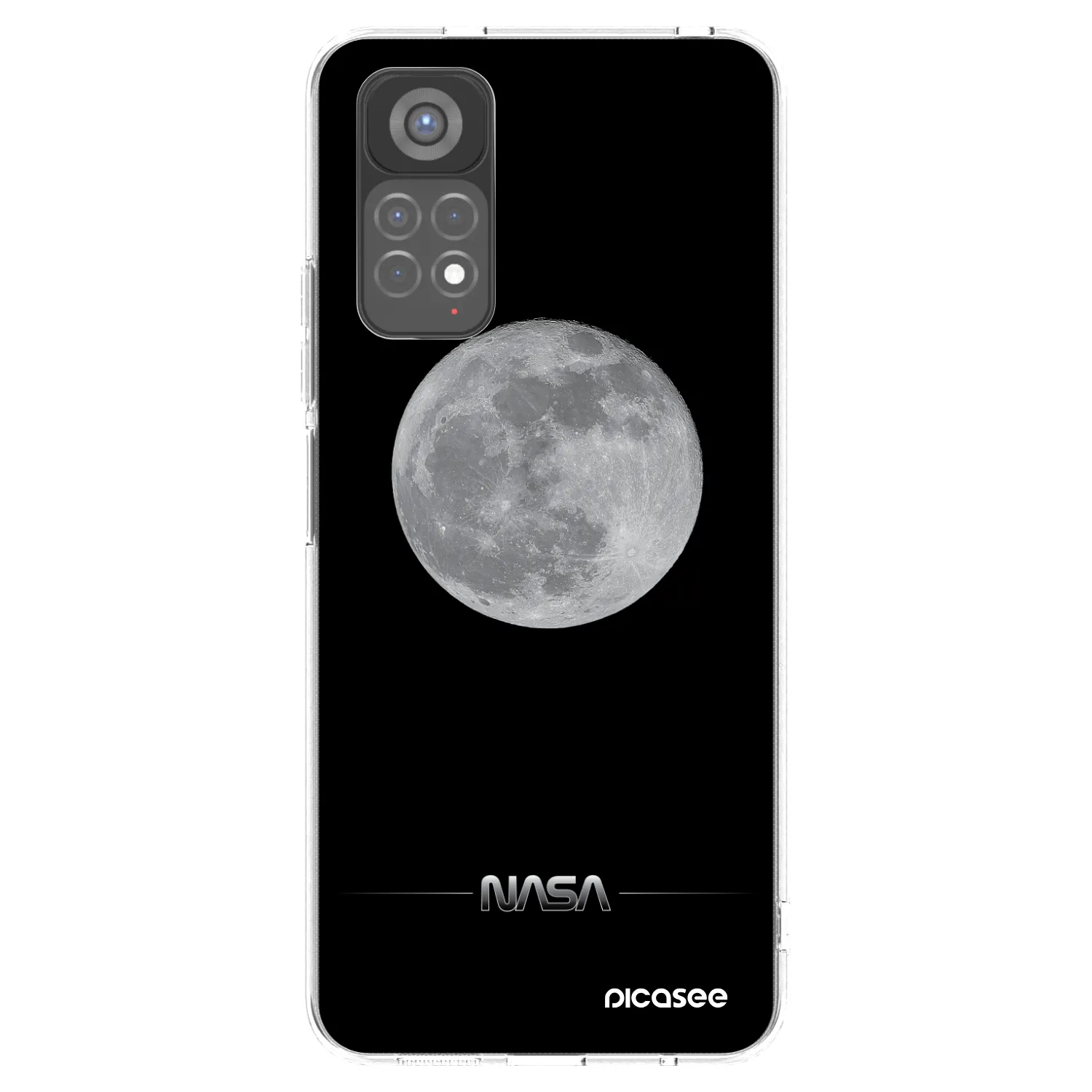 Picasee Xiaomi Redmi Note 11S 5G Hülle - Transparentes Silikon - Moon Minimal
