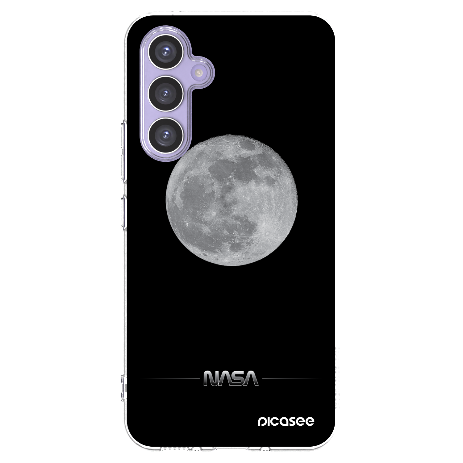 Picasee Samsung Galaxy A54 5G A546B Hülle - Transparentes Silikon - Moon Minimal