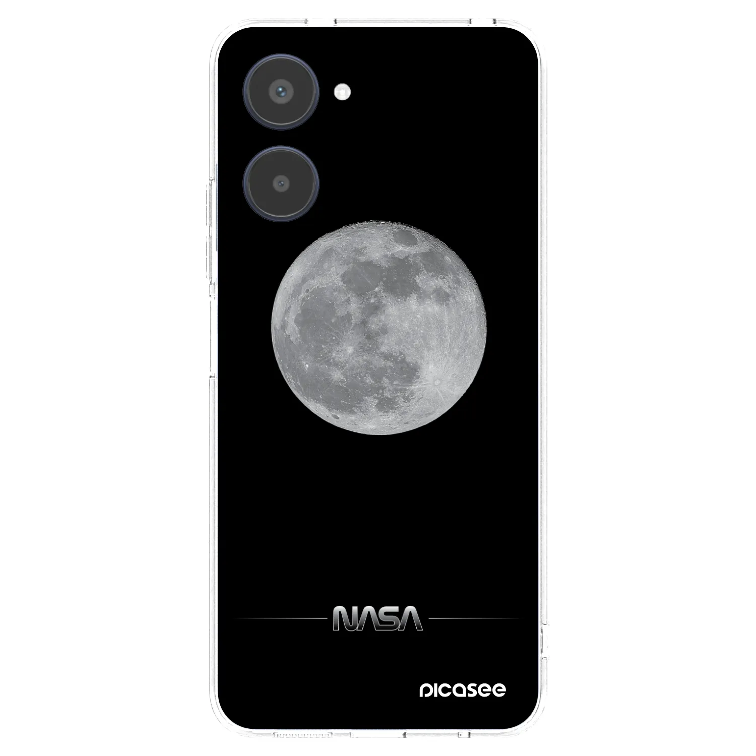 Picasee Realme 10 4G Hülle - Transparentes Silikon - Moon Minimal