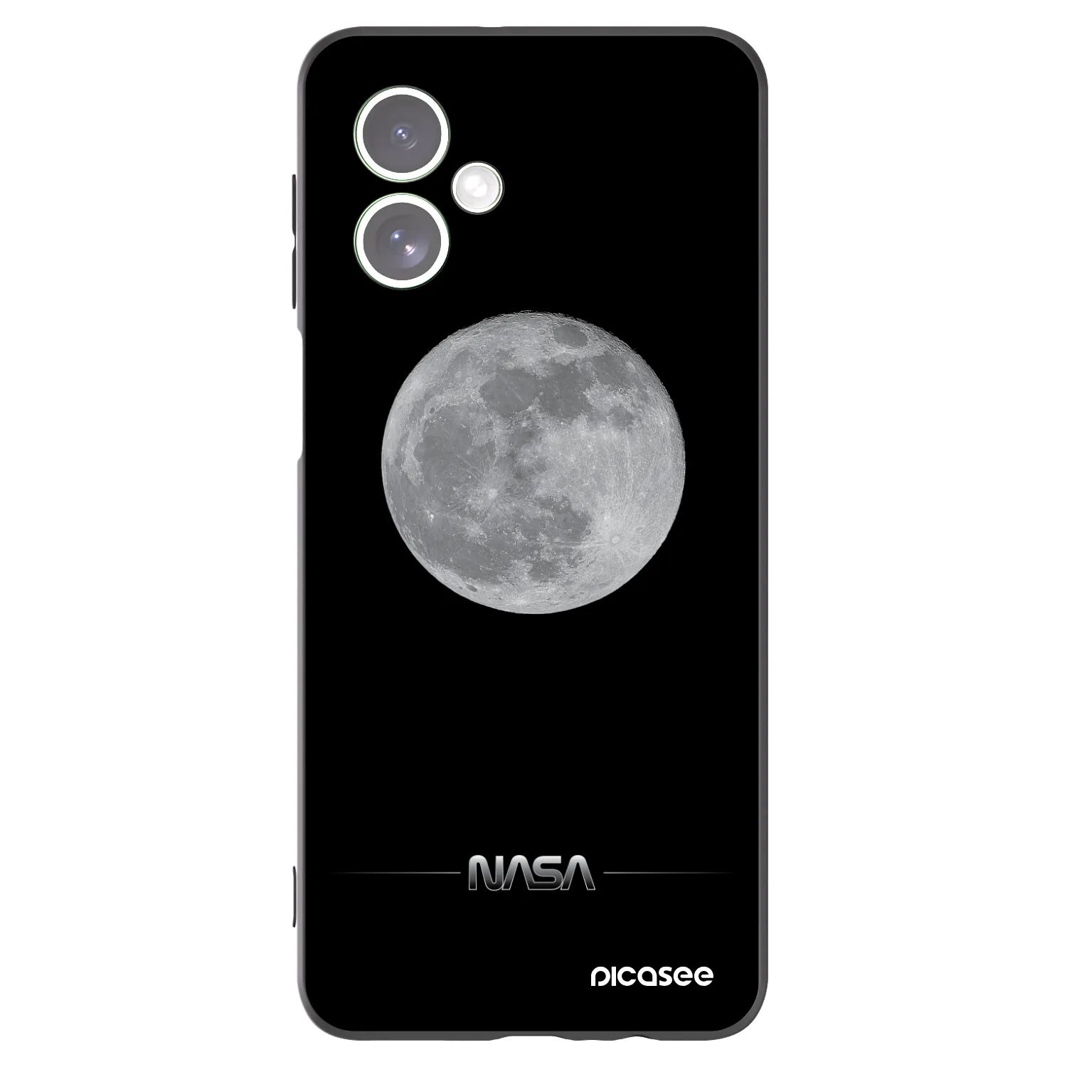 Picasee Motorola Moto G54 5G Hülle - Schwarzes Silikon - Moon Minimal