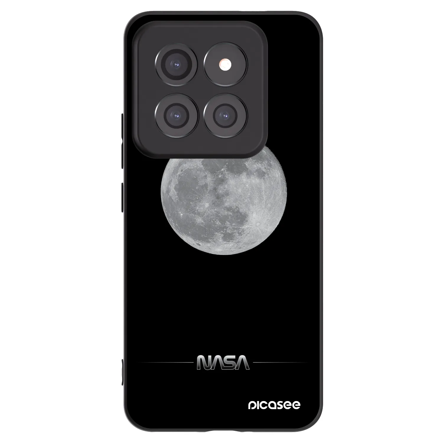Picasee Xiaomi 14 Pro Hülle - Schwarzes Silikon - Moon Minimal