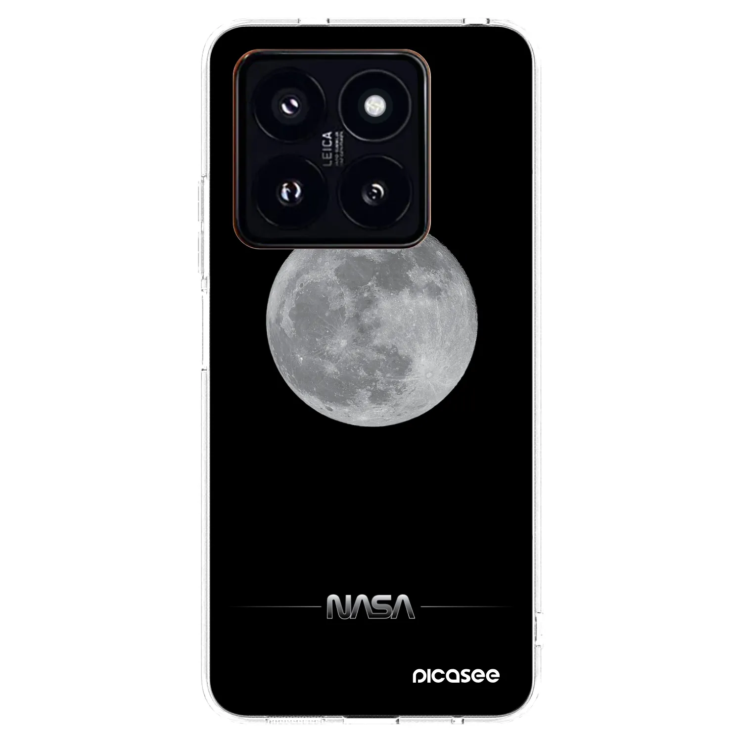 Picasee Xiaomi 14 Pro Hülle - Transparentes Silikon - Moon Minimal