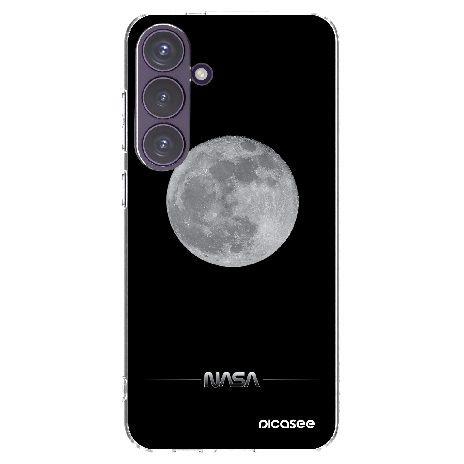 Picasee Samsung Galaxy S24+ S926B 5G Hülle - Transparentes Silikon - Moon Minimal