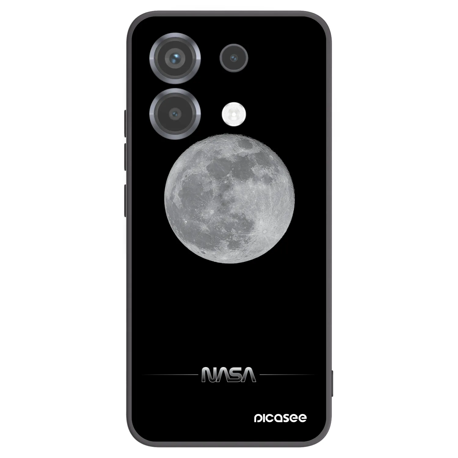 Picasee Xiaomi Poco X6 Hülle - Schwarzes Silikon - Moon Minimal