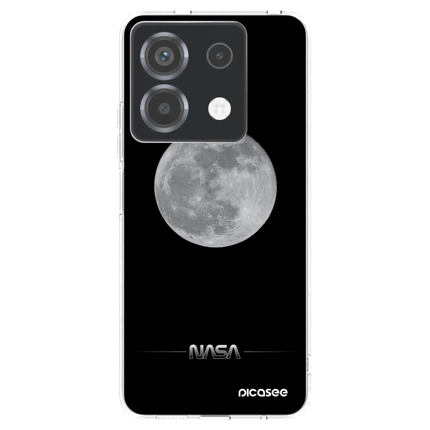 Picasee Xiaomi Poco X6 Hülle - Transparentes Silikon - Moon Minimal