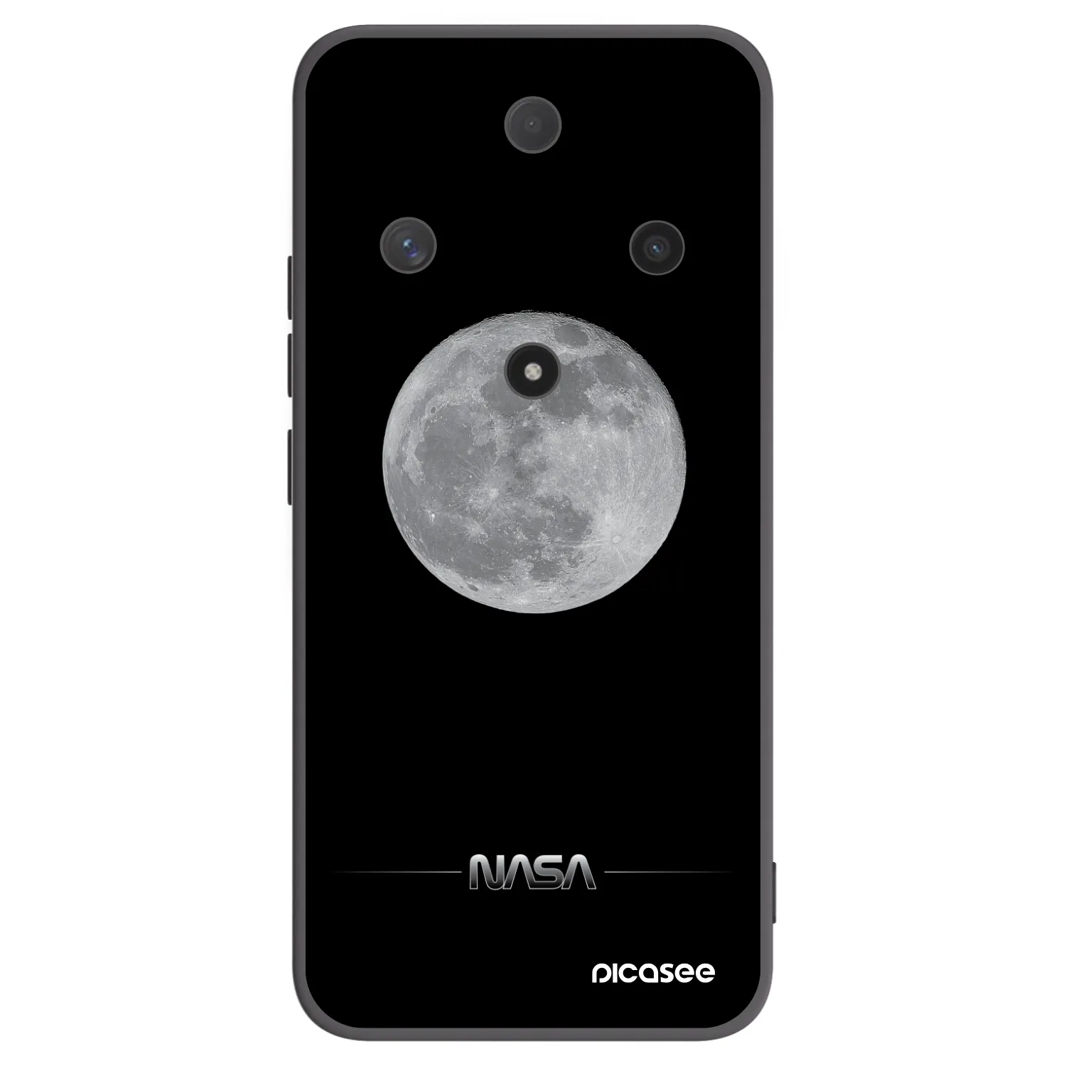 Picasee Honor Magic6 Lite 5G Hülle - Schwarzes Silikon - Moon Minimal