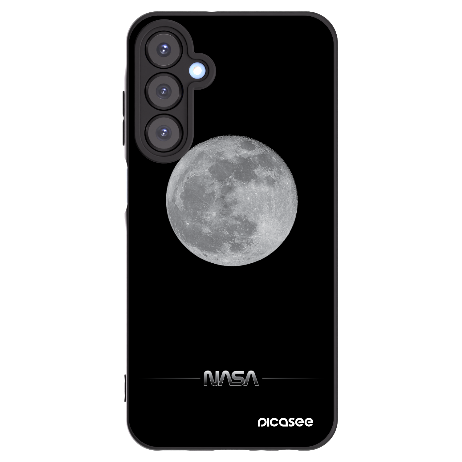 Picasee Samsung Galaxy A25 A256B 5G Hülle - Schwarzes Silikon - Moon Minimal