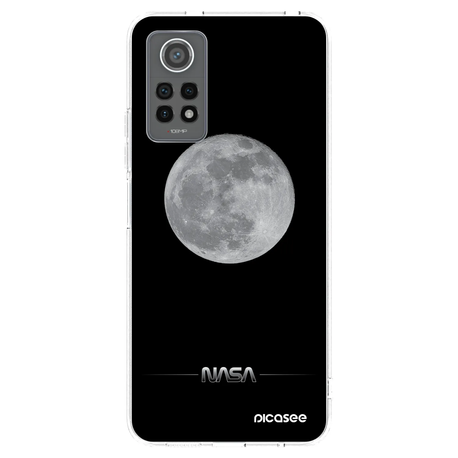 Picasee Xiaomi Redmi Note 12 Pro 4G Hülle - Transparentes Silikon - Moon Minimal