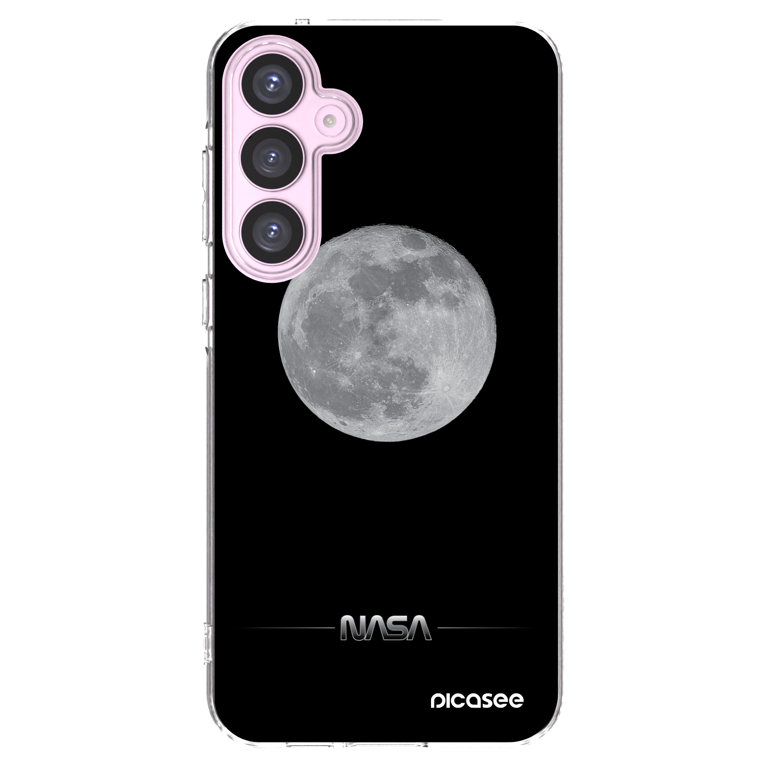 Picasee Samsung Galaxy A55 5G A556B Hülle - Transparentes Silikon - Moon Minimal