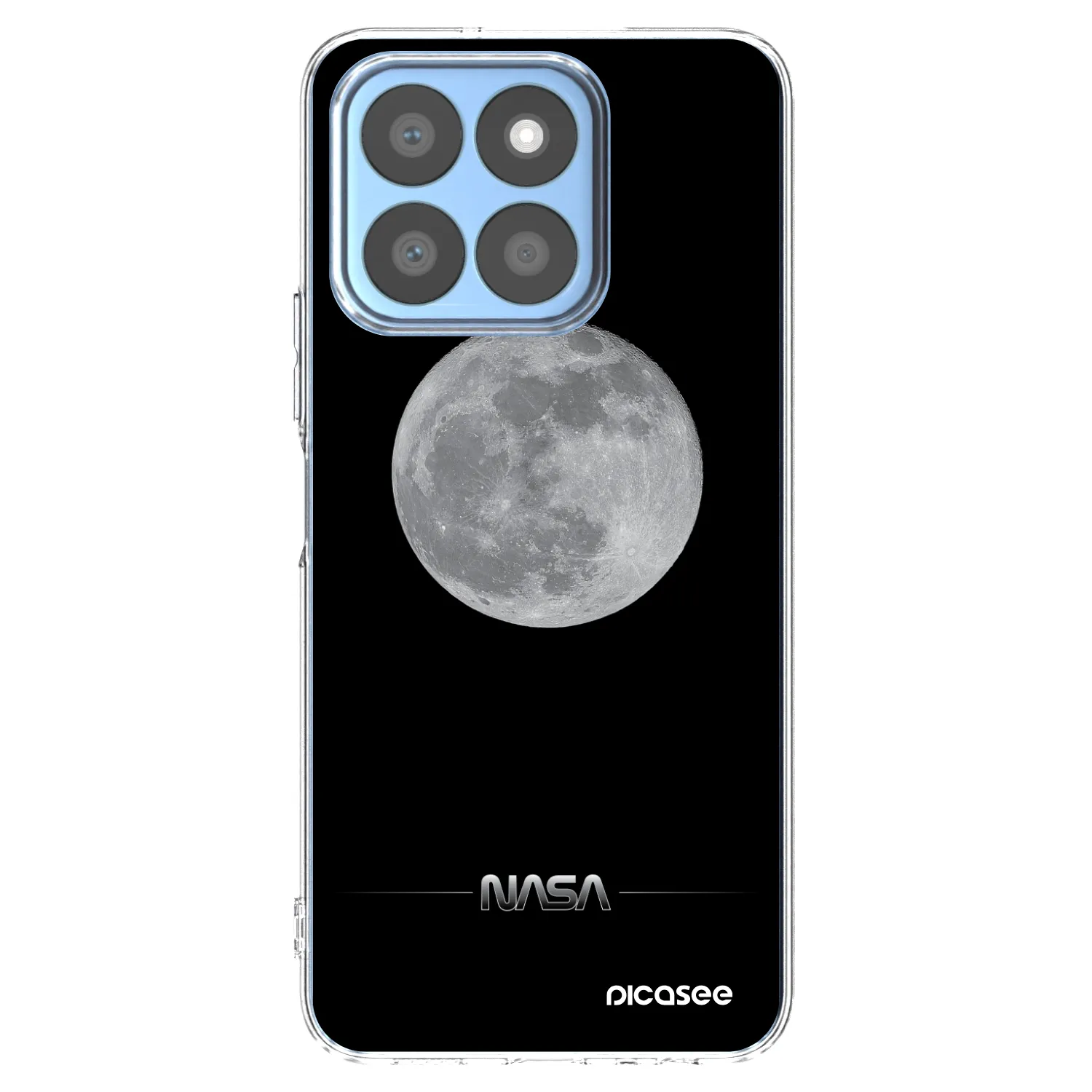 Picasee Honor X8b Hülle - Transparentes Silikon - Moon Minimal
