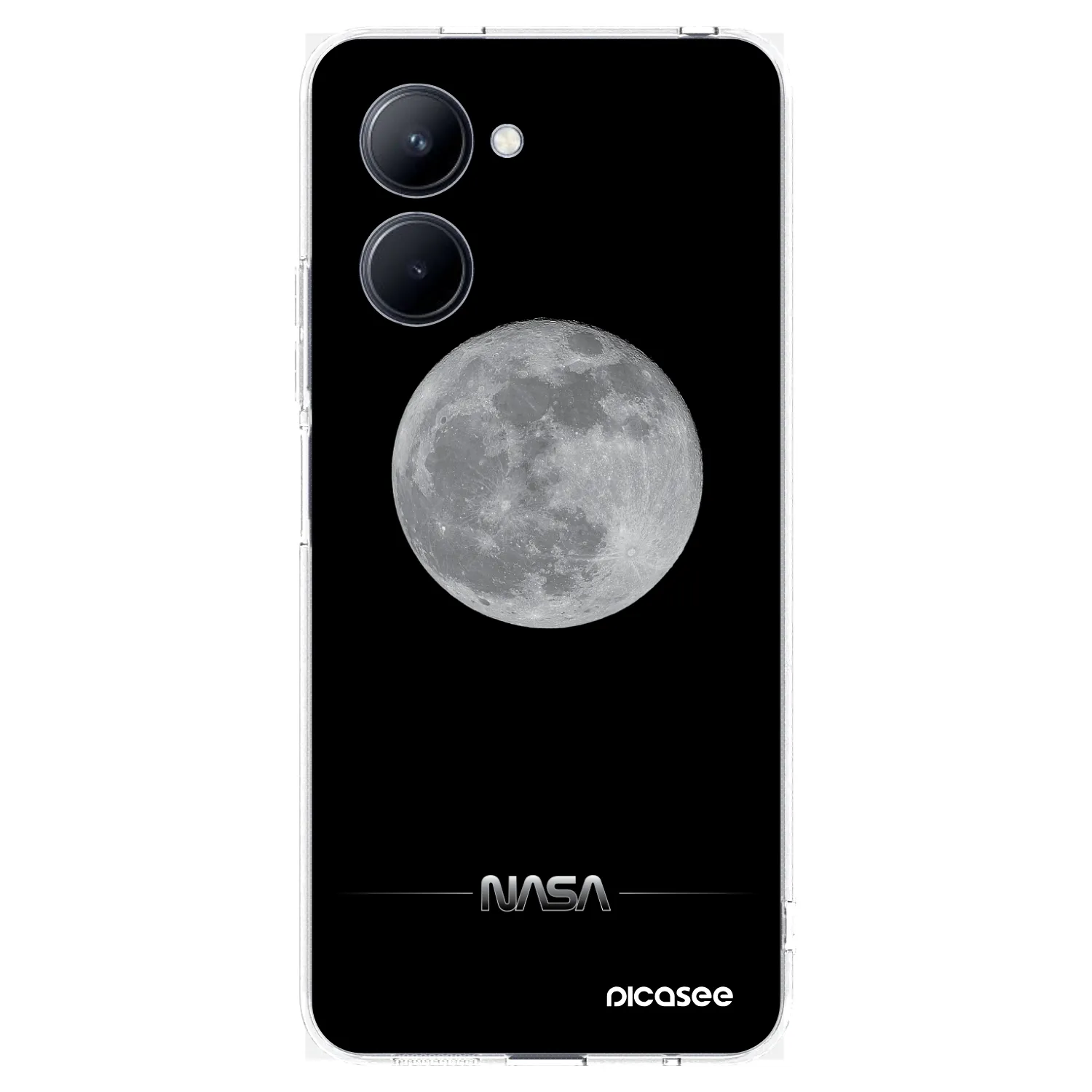 Picasee Realme C33 (2023) Hülle - Transparentes Silikon - Moon Minimal