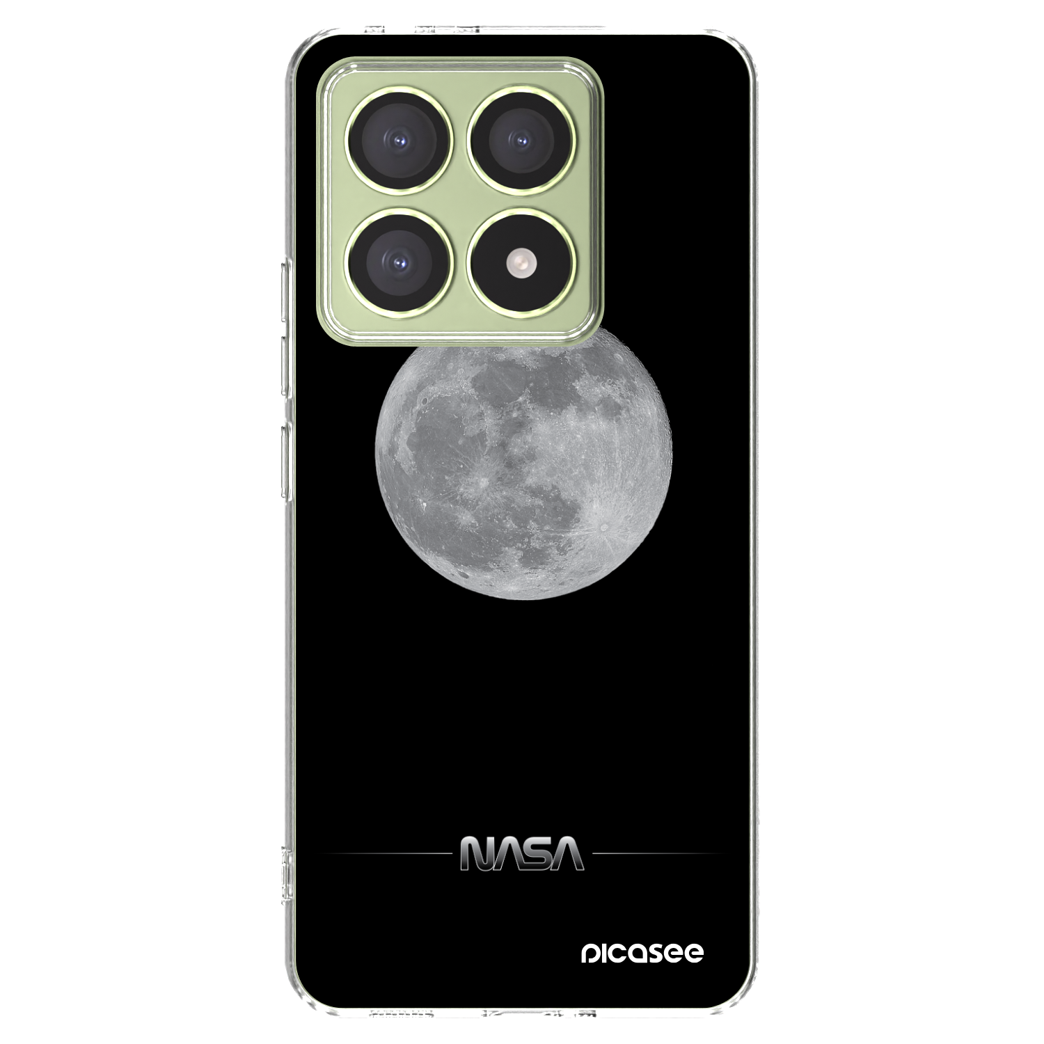 Picasee Xiaomi 14T Hülle - Transparentes Silikon - Moon Minimal