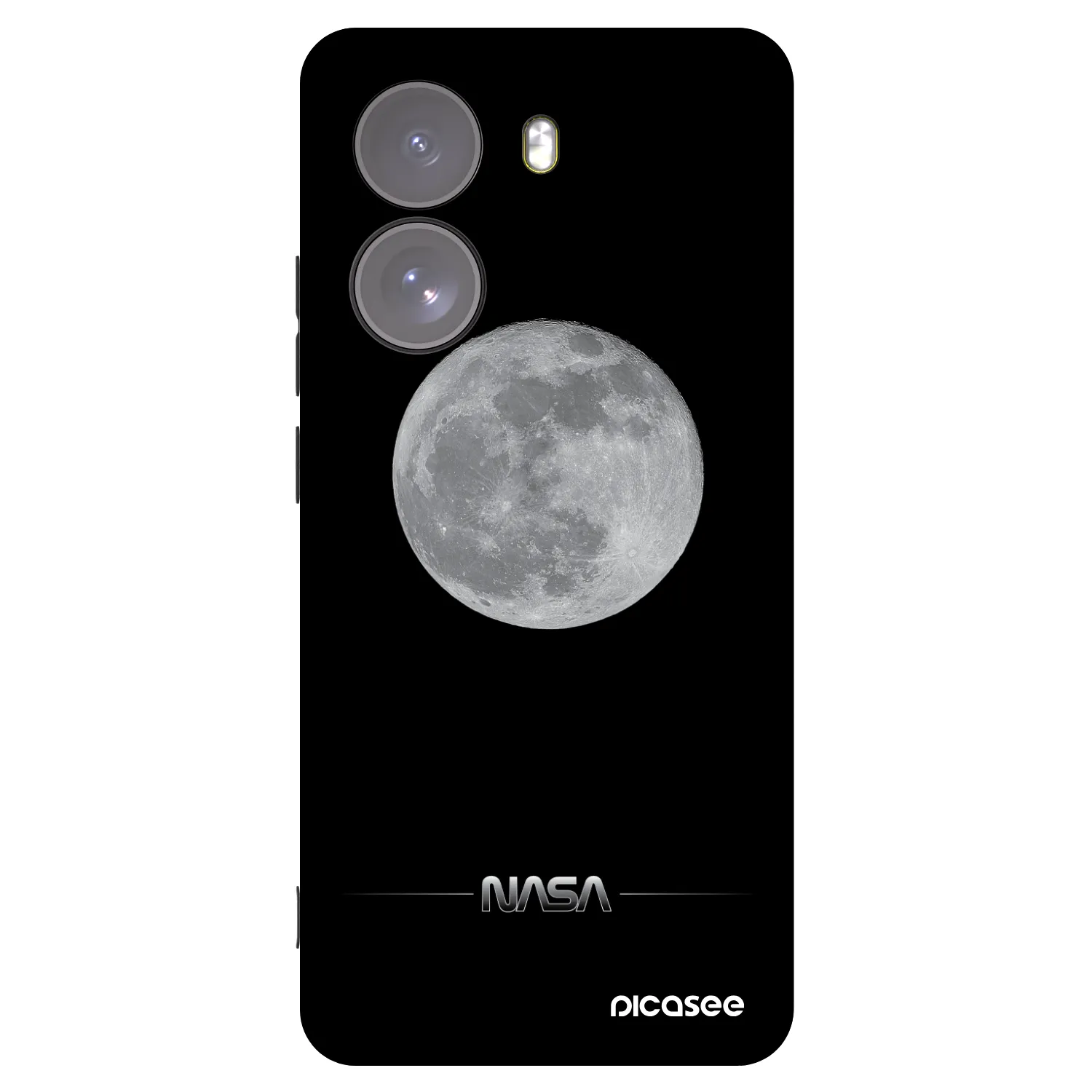 Picasee Xiaomi Poco X7 Hülle - Schwarzes Silikon - Moon Minimal