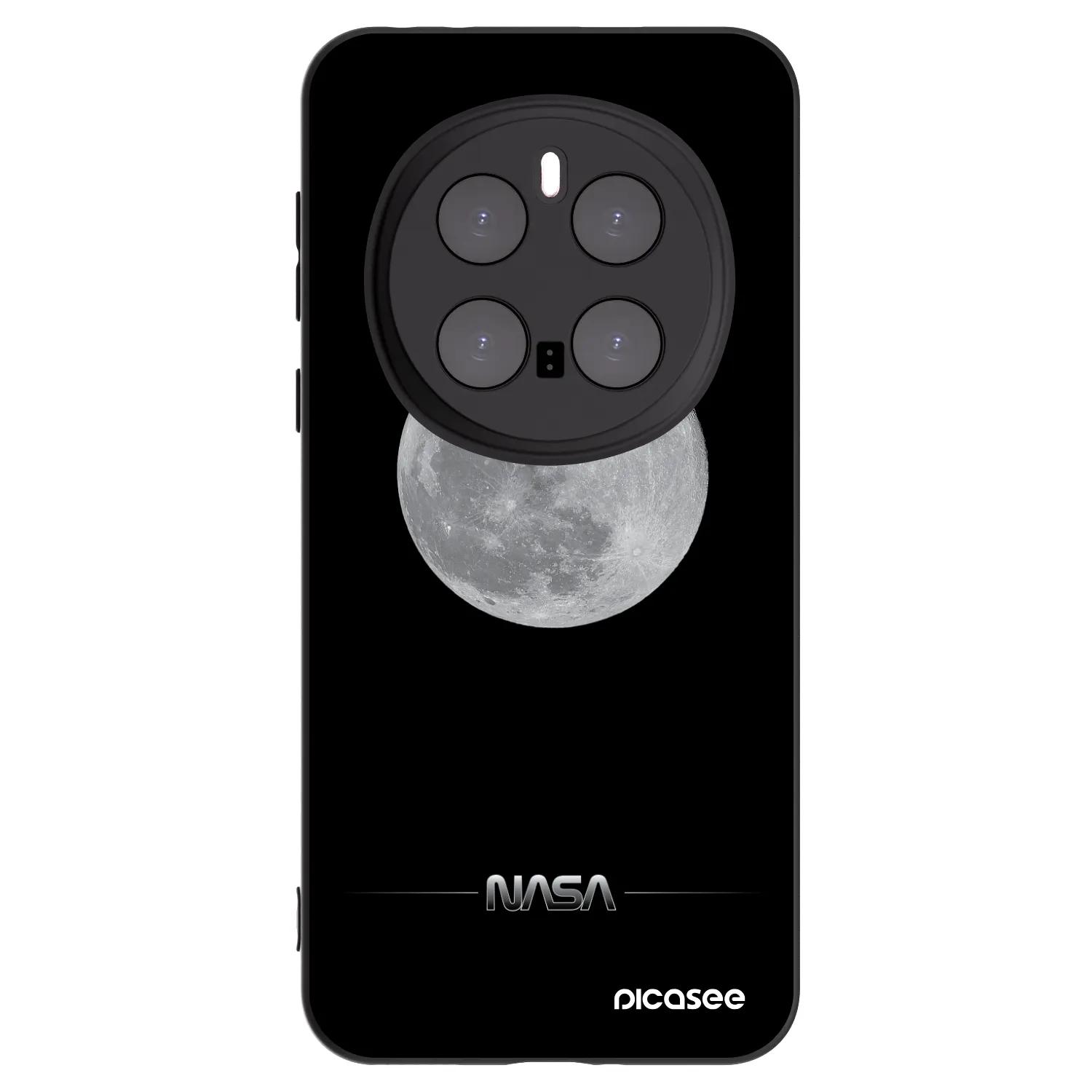Picasee Honor Magic7 Pro 5G Hülle - Schwarzes Silikon - Moon Minimal