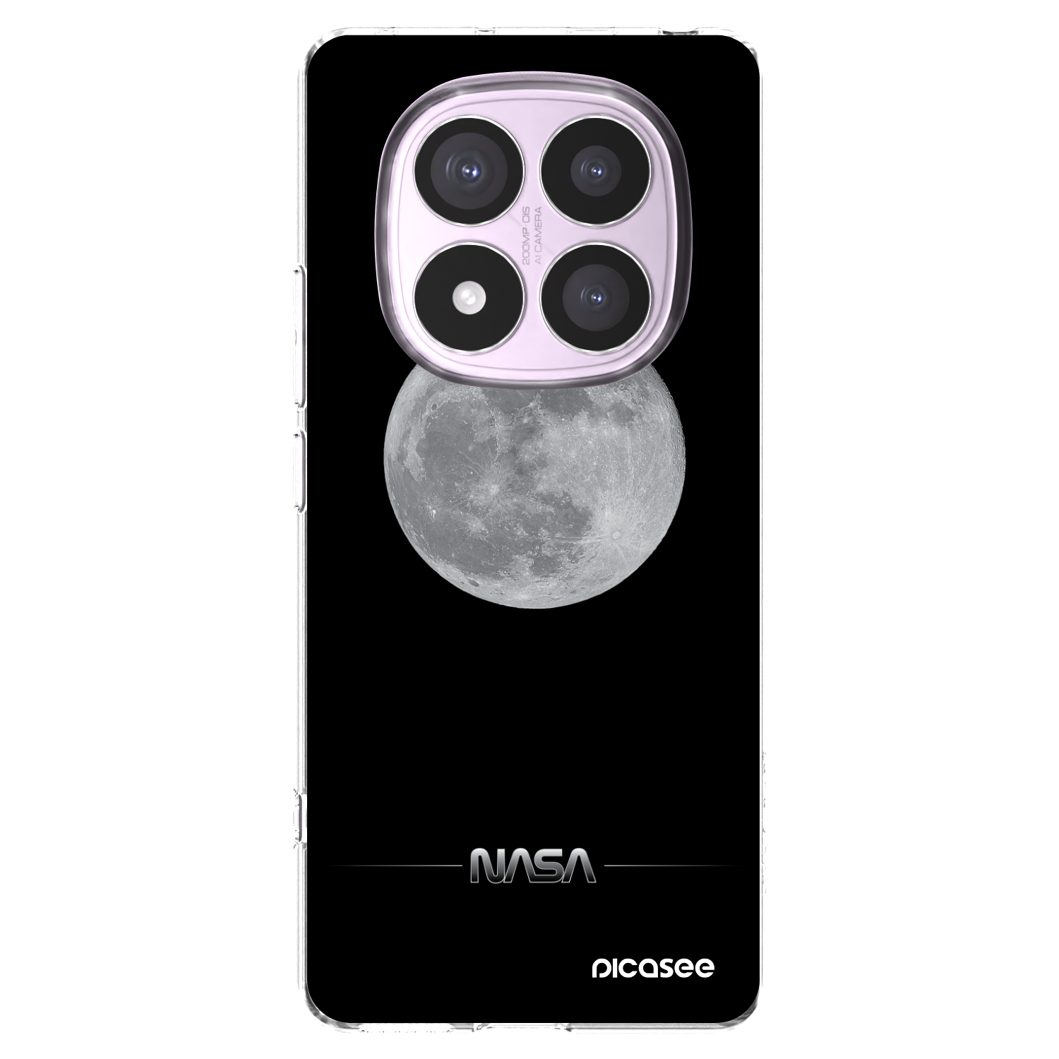Picasee Xiaomi Redmi Note 14 Pro 4G Hülle - Transparentes Silikon - Moon Minimal