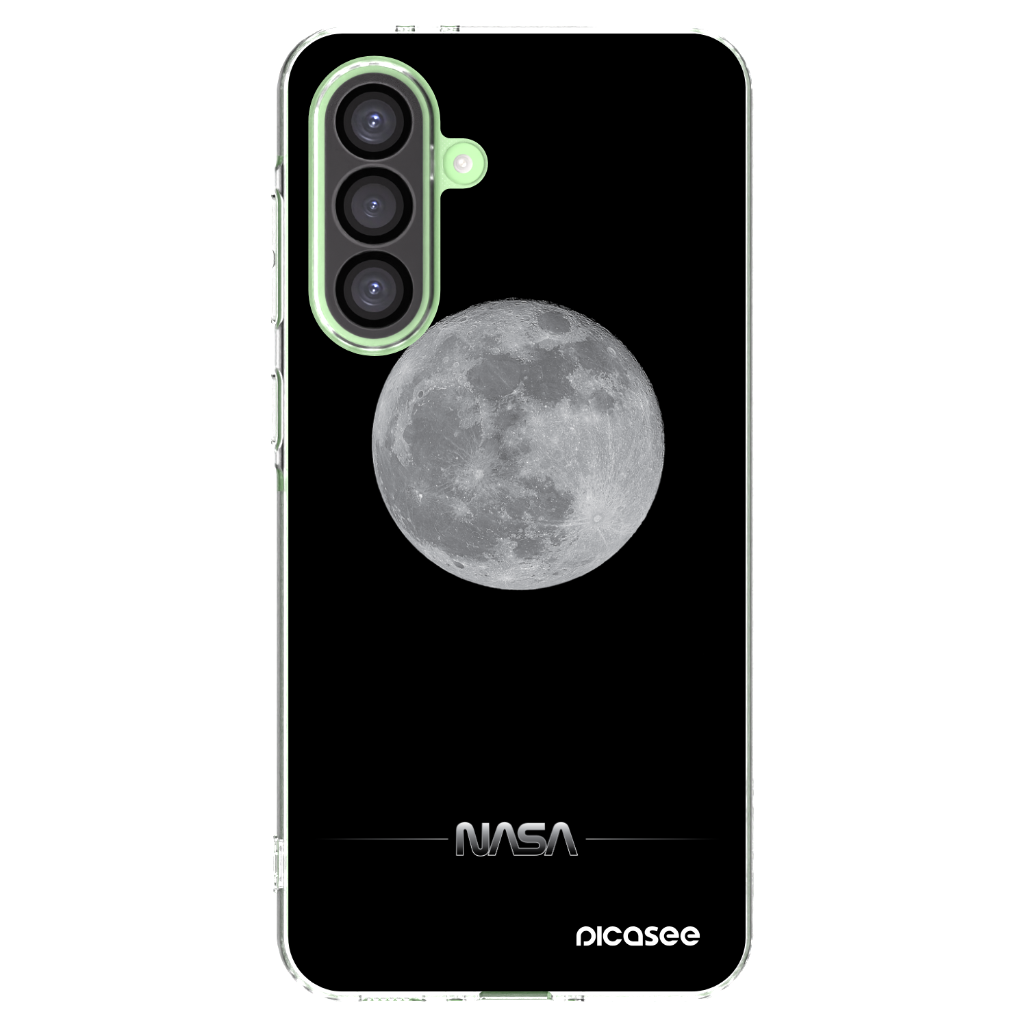 Picasee Samsung Galaxy A26 5G A266B Hülle - Transparentes Silikon - Moon Minimal