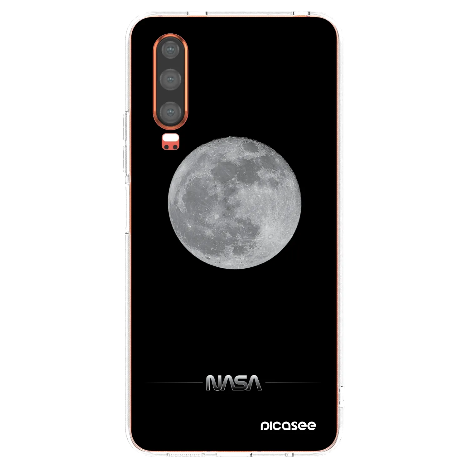 Picasee Huawei P30 Hülle - Transparentes Silikon - Moon Minimal