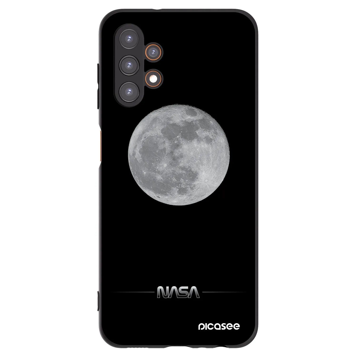 Picasee Samsung Galaxy A13 5G Hülle - Schwarzes Silikon - Moon Minimal
