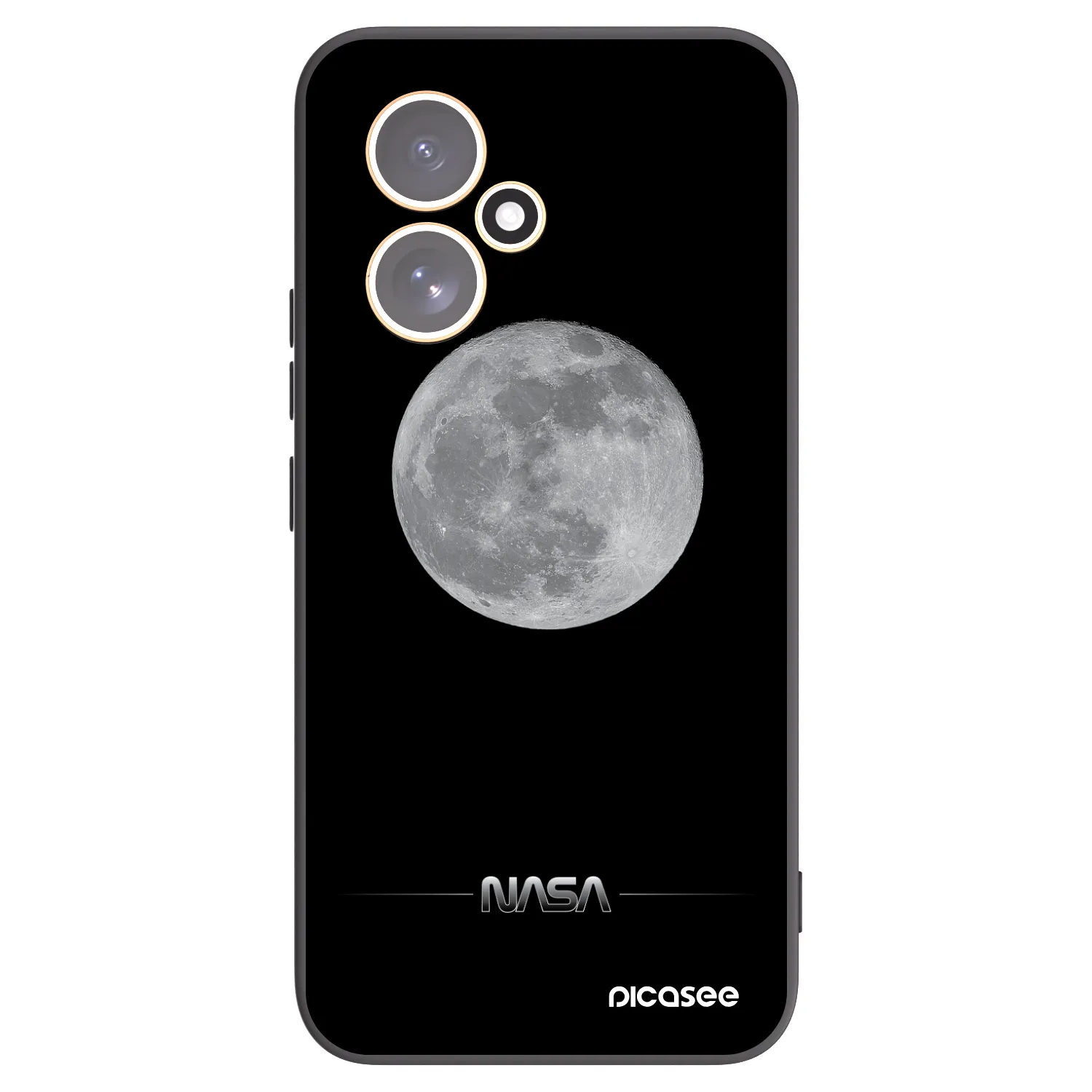 Picasee Honor 400 5G Hülle - Schwarzes Silikon - Moon Minimal