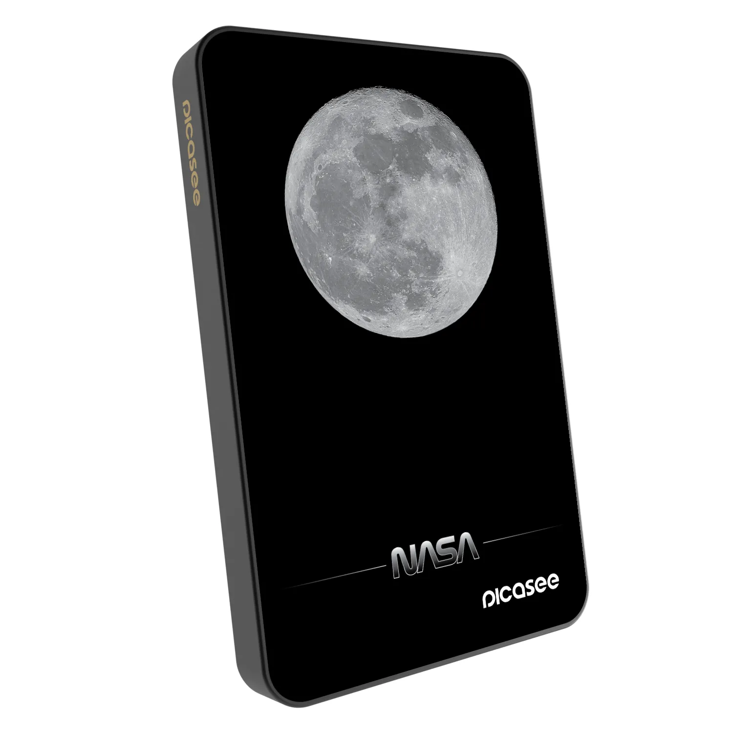 Picasee Powerbank mit MagSafe 5 000 mAh Grau - Moon Minimal