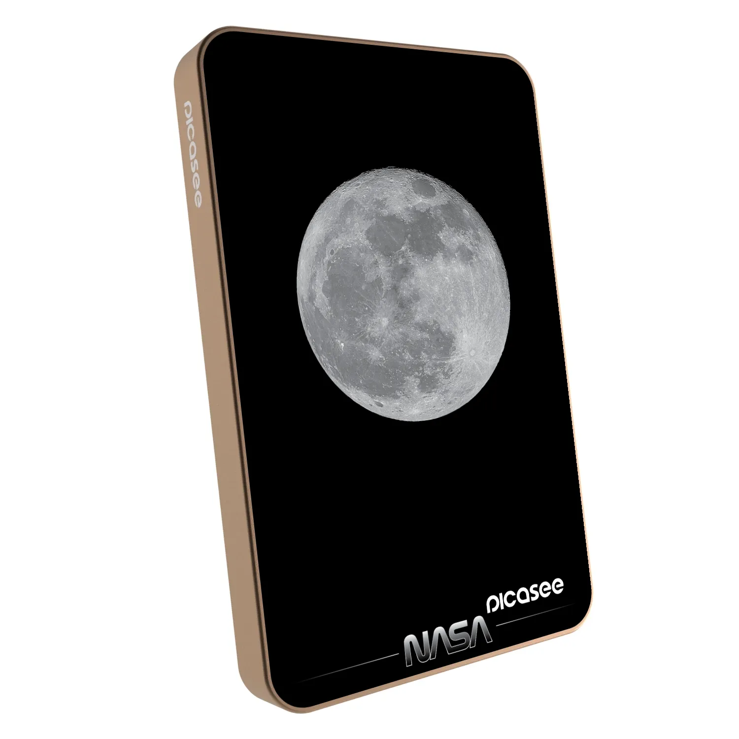 Picasee Powerbank mit MagSafe 5 000 mAh Golden - Moon Minimal