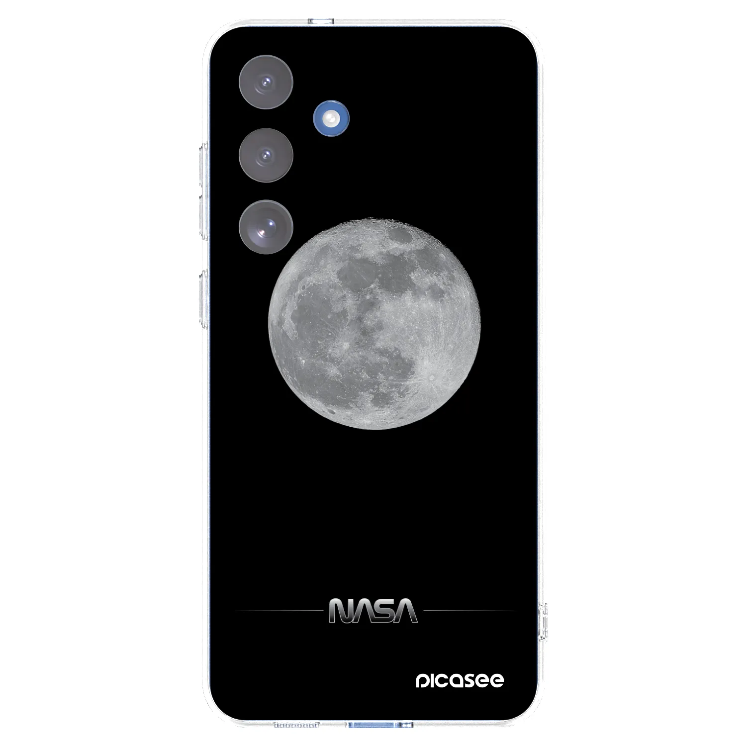 Picasee Samsung Galaxy S25 FE 5G Hülle - Transparentes Silikon - Moon Minimal