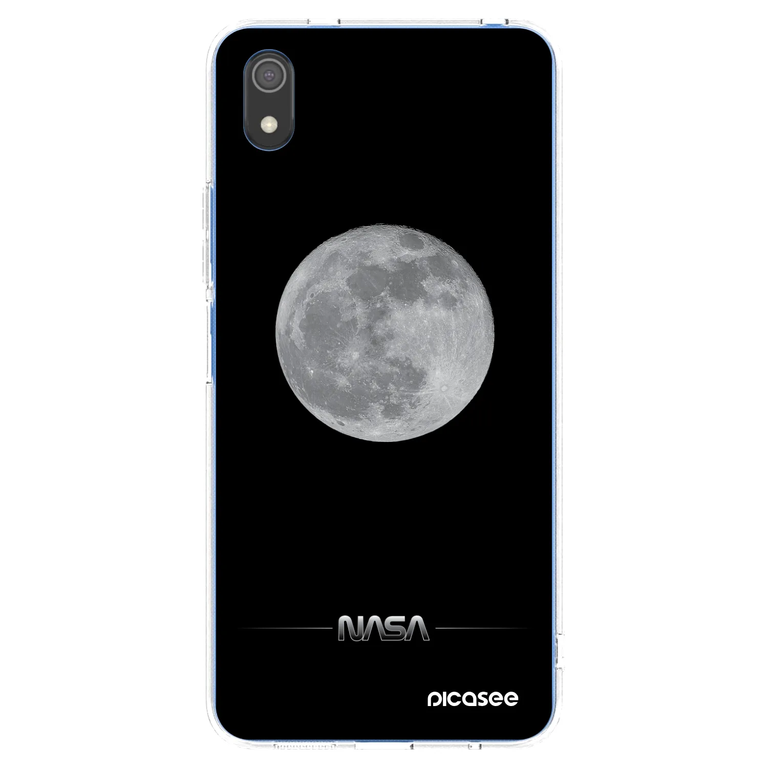 Picasee Xiaomi Redmi 7A Hülle - Transparentes Silikon - Moon Minimal