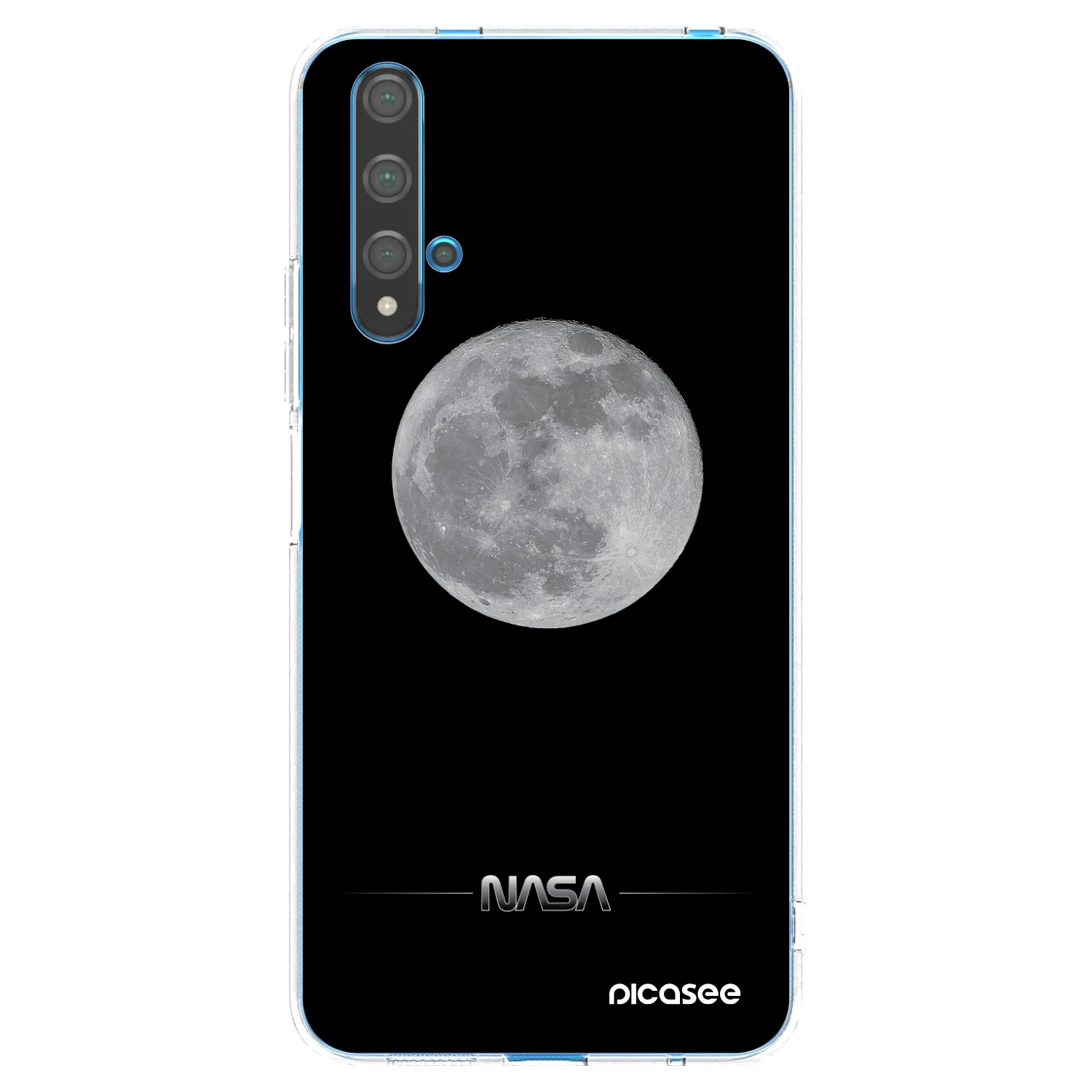 Picasee Huawei Nova 5T Hülle - Transparentes Silikon - Moon Minimal