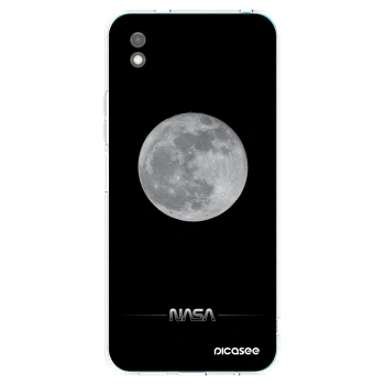 Picasee Xiaomi Redmi 9A Hülle - Schwarzes Silikon - Moon Minimal