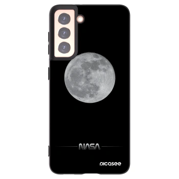 Picasee Samsung Galaxy S21 5G G991B Hülle - Schwarzes Silikon - Moon Minimal