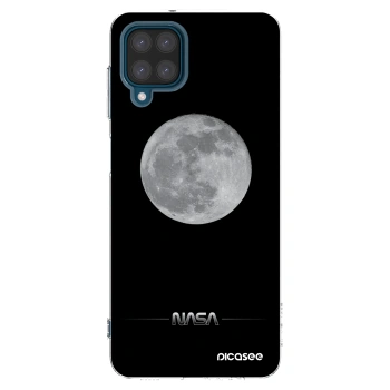 Picasee Samsung Galaxy A12 A125F Hülle - Transparentes Silikon - Moon Minimal