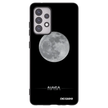 Picasee Samsung Galaxy A52 5G A525F Hülle - Schwarzes Silikon - Moon Minimal