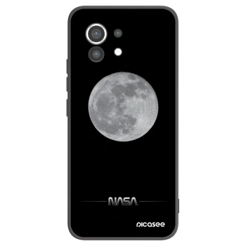 Picasee Xiaomi Mi 11 Hülle - Schwarzes Silikon - Moon Minimal