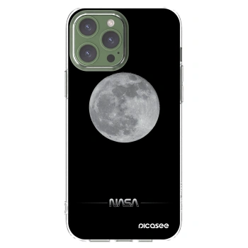 Picasee Apple iPhone 13 Pro Max Hülle - Transparentes Silikon - Moon Minimal