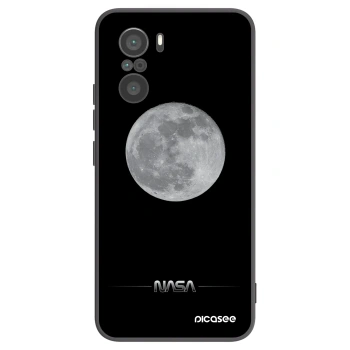 Picasee Xiaomi Poco F3 Hülle - Schwarzes Silikon - Moon Minimal