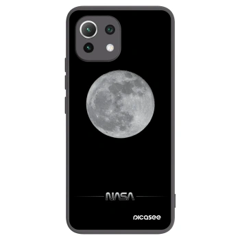 Picasee Xiaomi 11 Lite 5G NE Hülle - Schwarzes Silikon - Moon Minimal