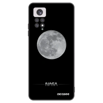 Picasee Xiaomi Redmi Note 11 Hülle - Schwarzes Silikon - Moon Minimal