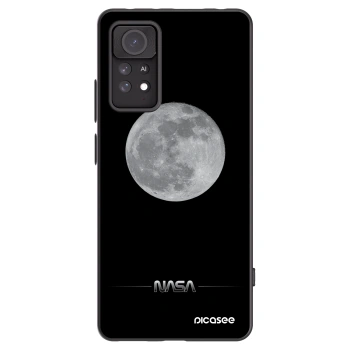 Picasee Xiaomi Redmi Note 11 Pro Hülle - Schwarzes Silikon - Moon Minimal