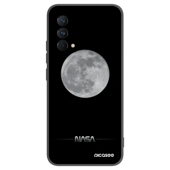 Picasee Realme GT Master Edition 5G Hülle - Schwarzes Silikon - Moon Minimal