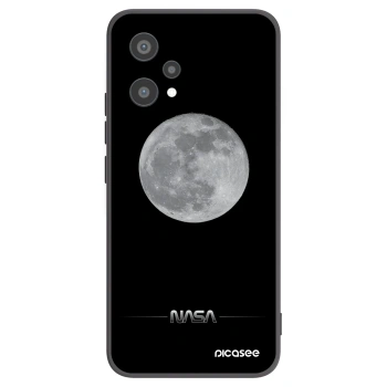 Picasee Realme 9 Pro 5G Hülle - Schwarzes Silikon - Moon Minimal