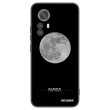Picasee Xiaomi 12 Pro Hülle - Schwarzes Silikon - Moon Minimal